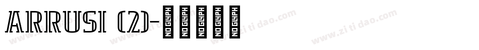 ARRUSI (2)字体转换